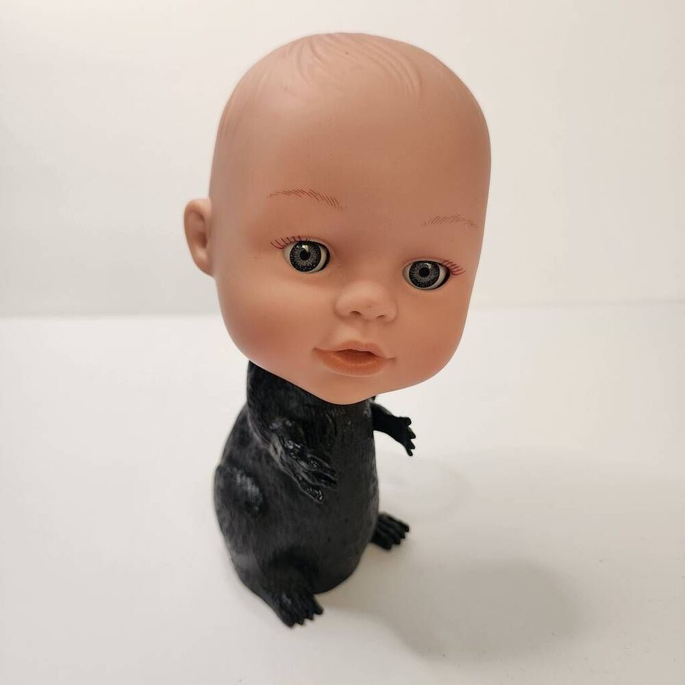 Handmade Dollhead Art in a Rat Body